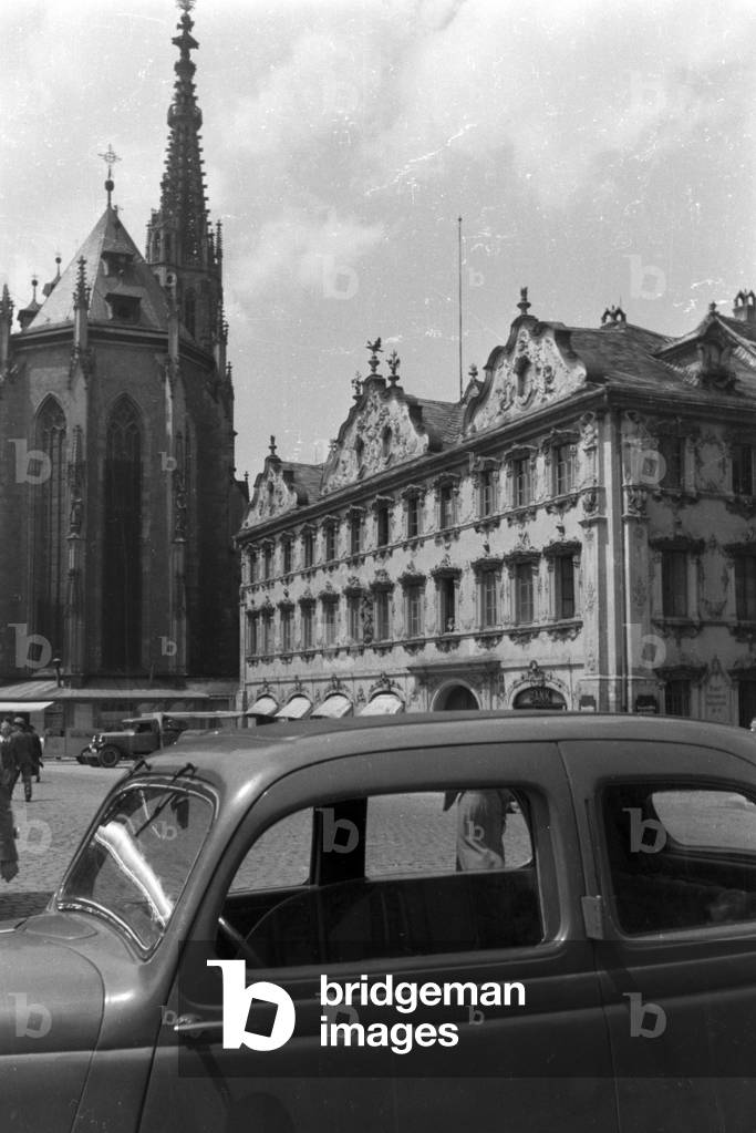 A trip to Würzburg, Germany 1930s (b/w photo)
