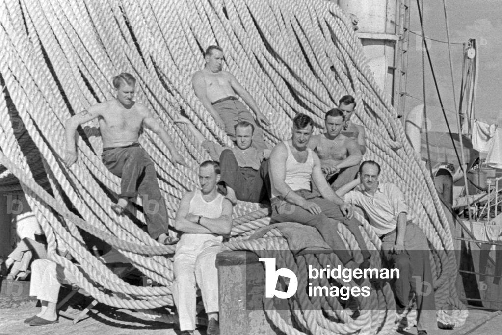 Crew members of the factory vessel 