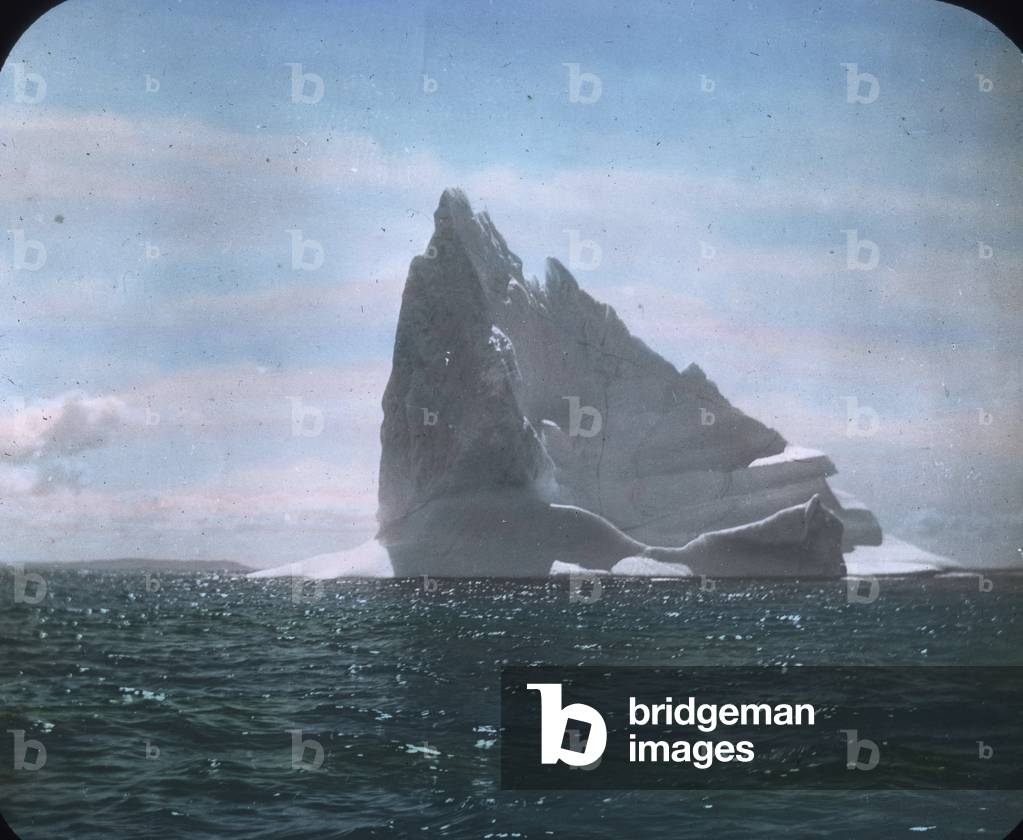 The maiden voyage of the Titanic - Titanic disaster - Iceberg - North Atlantic - 14. April 1912. Carl Simon Archive