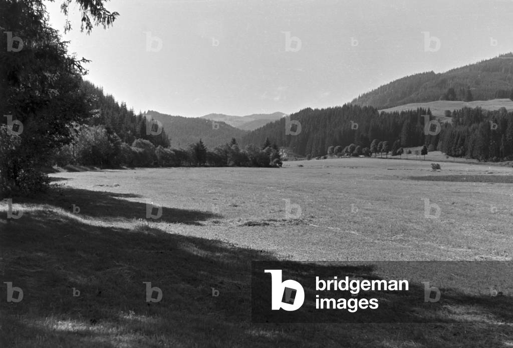 A stay at a health resort in St Blasien, Germany 1930s (b/w photo)