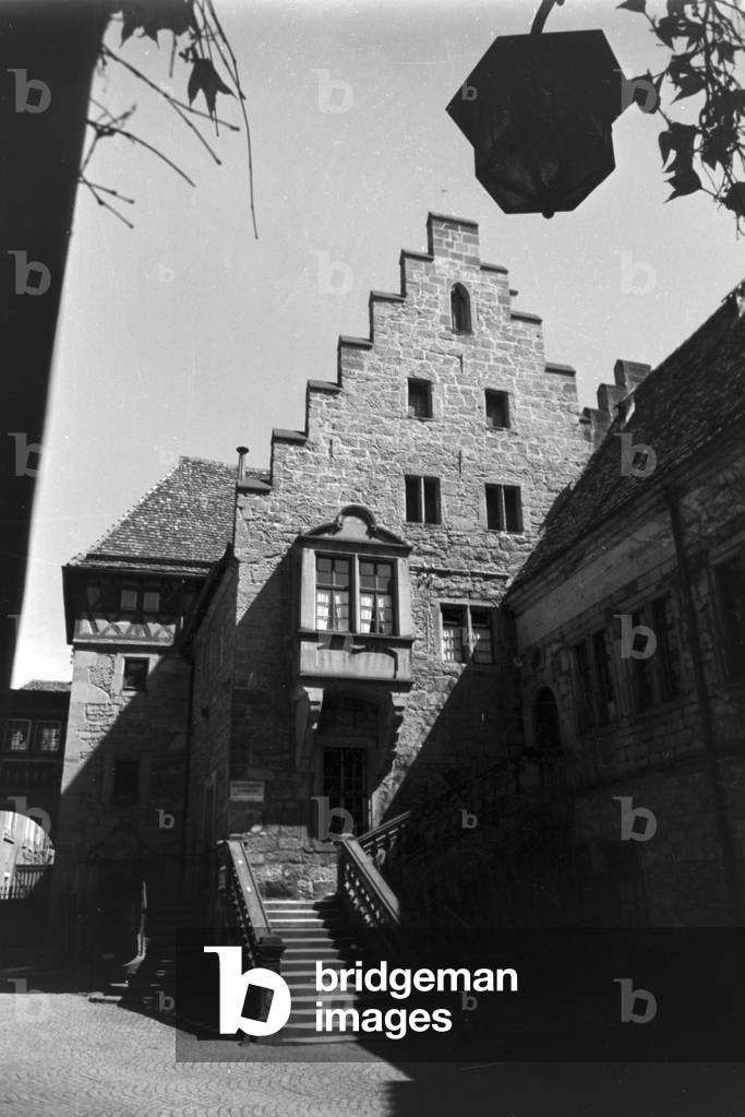 A trip to Heilbronn, Germany 1930s (b/w photo)