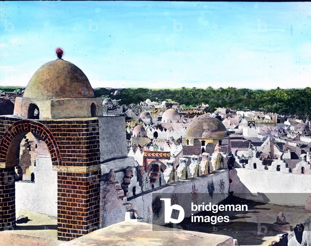 Upper Egypt, graveyard near Asyut, image date: circa 1910. Carl Simon Archive