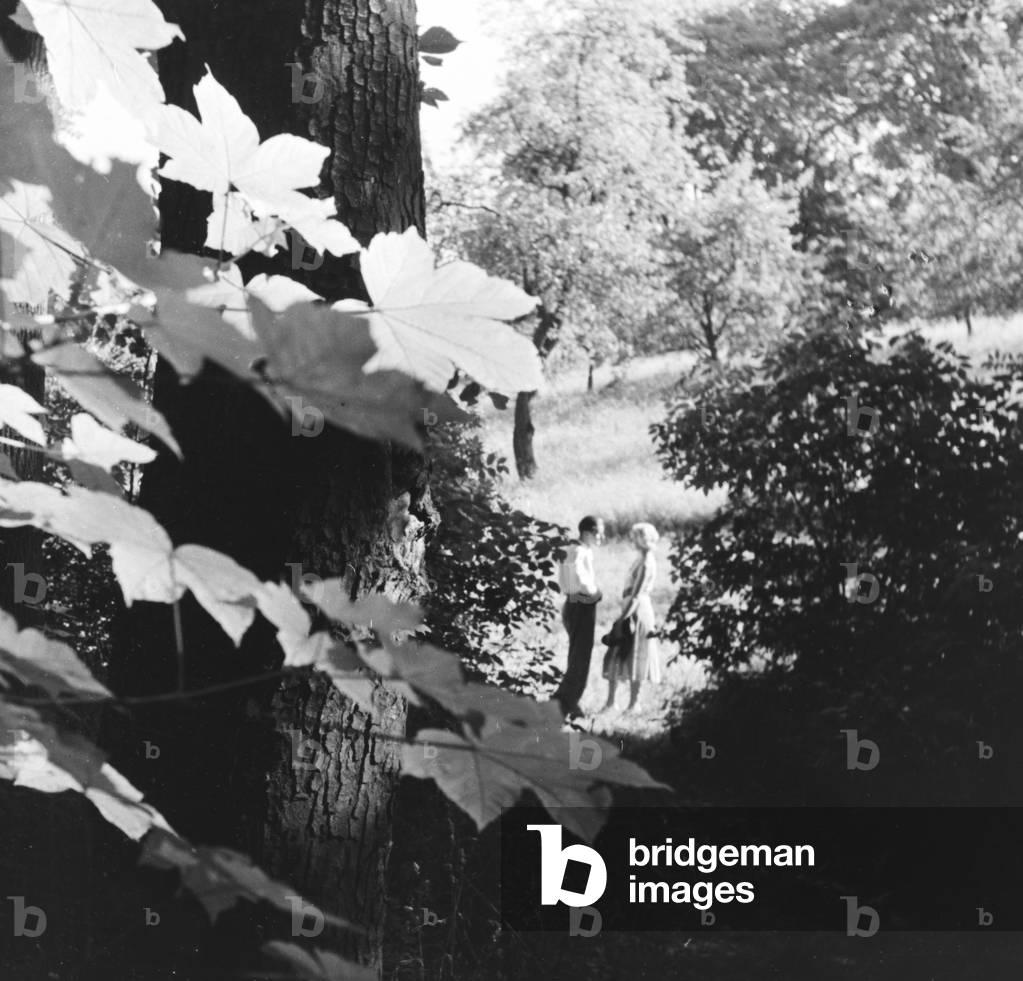 A trip to Stuttgart, Germany 1930s (b/w photo)