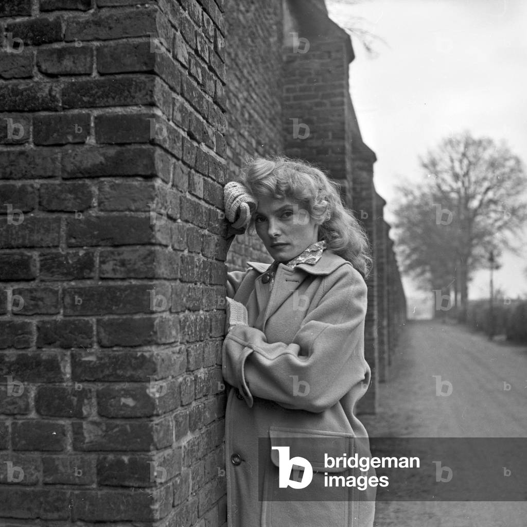 Austrian actress Erni Mangold at Hamburg, Germany 1960s