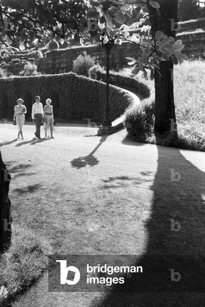 A trip to Stuttgart, Germany 1930s (b/w photo)