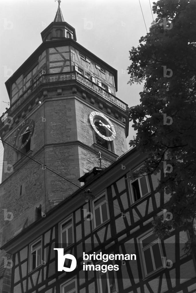 A trip to Backnang, Germany 1930s (b/w photo)
