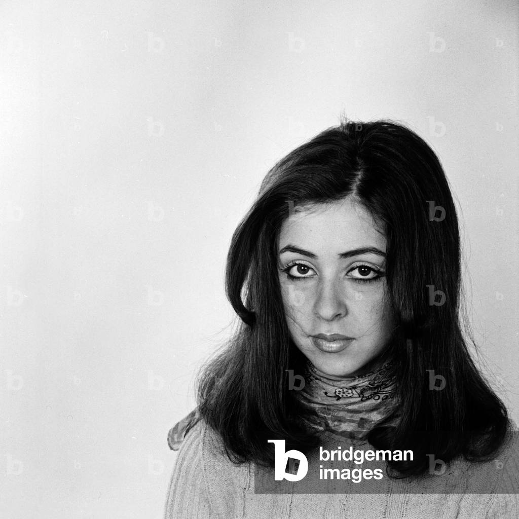German Greek singer Vicky Leandros at a photo shoot, early 1970s