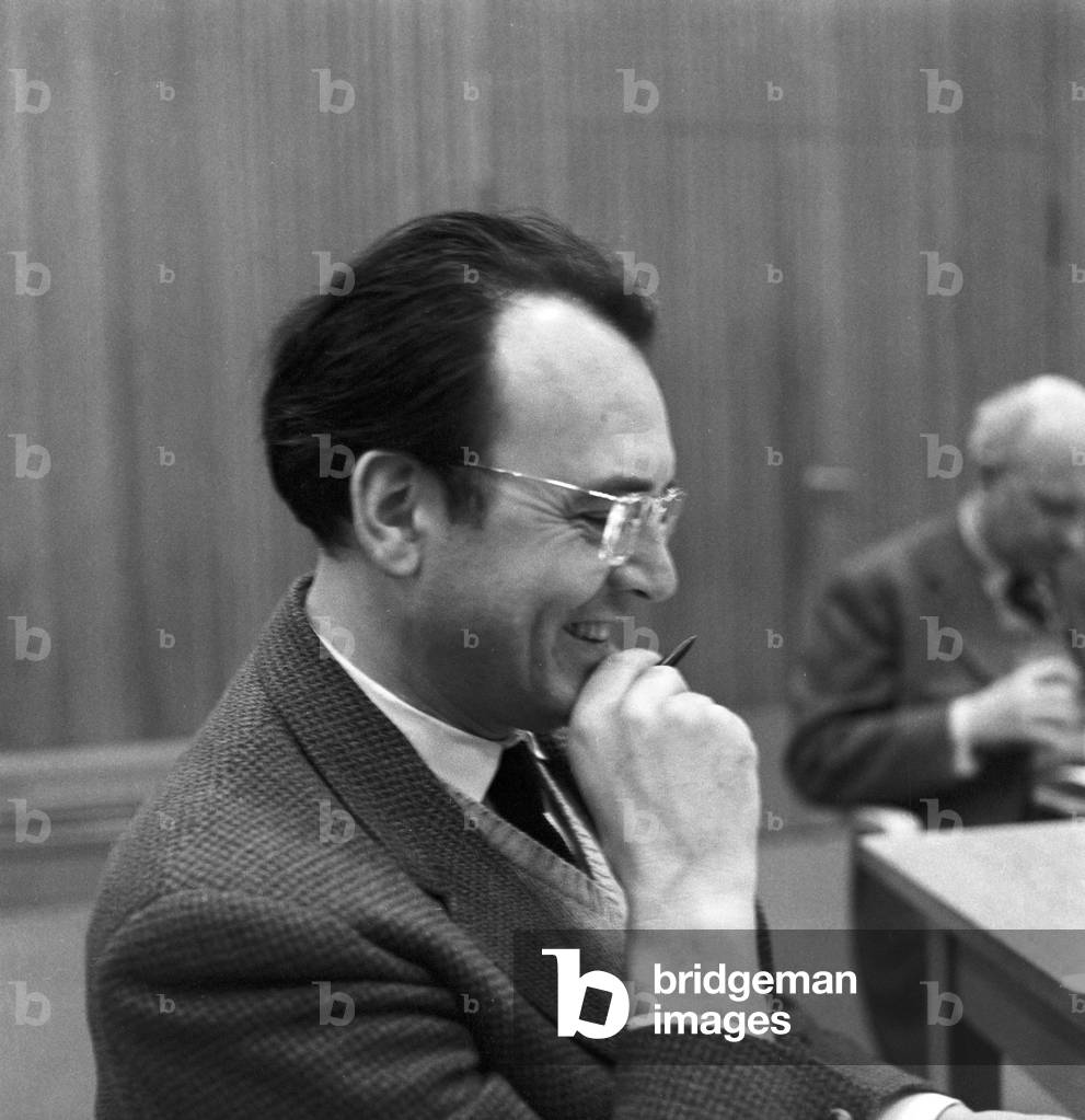 Meeting with Werner Finck (background), Germany 1950s