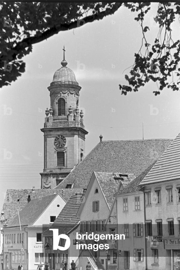 A trip to Hohenzollern-Hechingen, Germany 1930s (b/w photo)