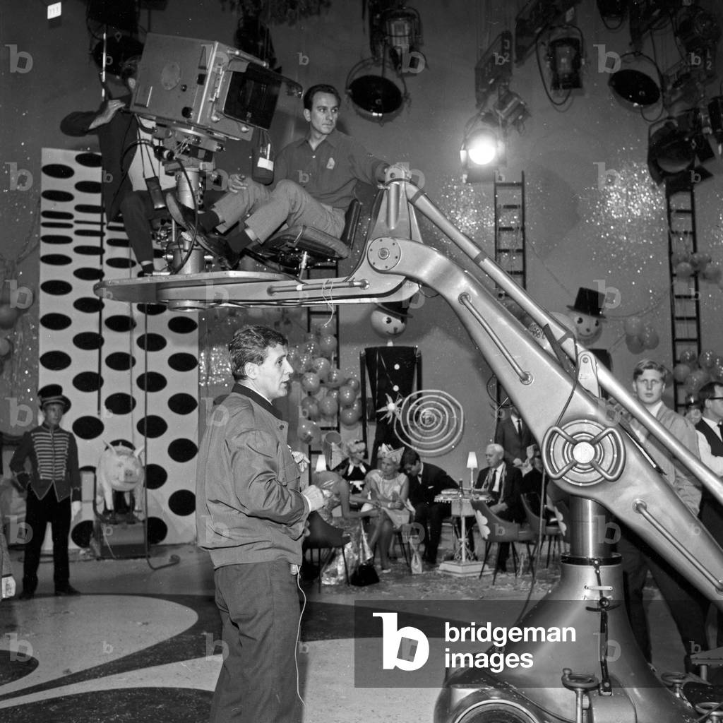 At the set to new year's eve TV show 