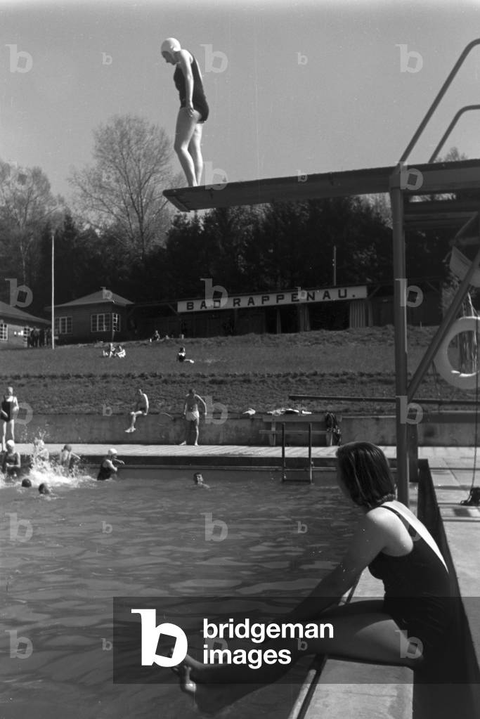 A stay at a health resort in Bad Rappenau, Germany 1930s (b/w photo)