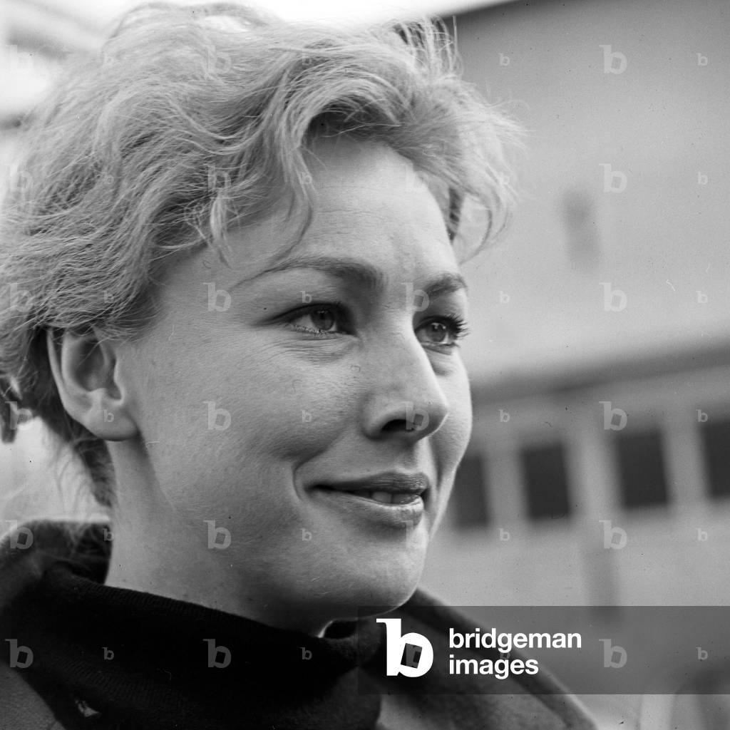 Norwegian actress Lise Fjeldstat at Hamburg, Germany 1960s