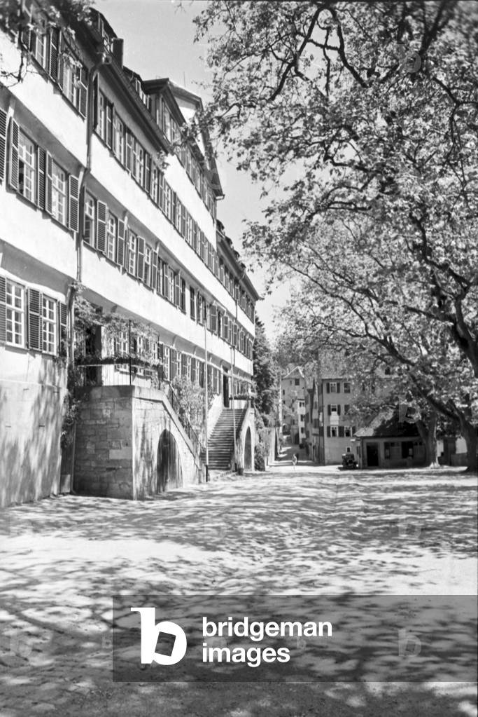 A trip to Tübingen, Germany 1930s (b/w photo)