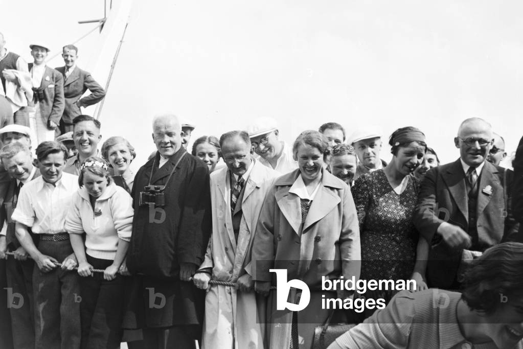 A cruise to Norway, Germany 1930s (b/w photo)