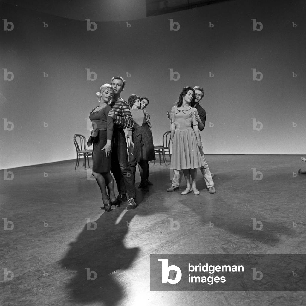 Dance group Herbert Dancers with their director Herbert F. Schubert, Germany 1960s