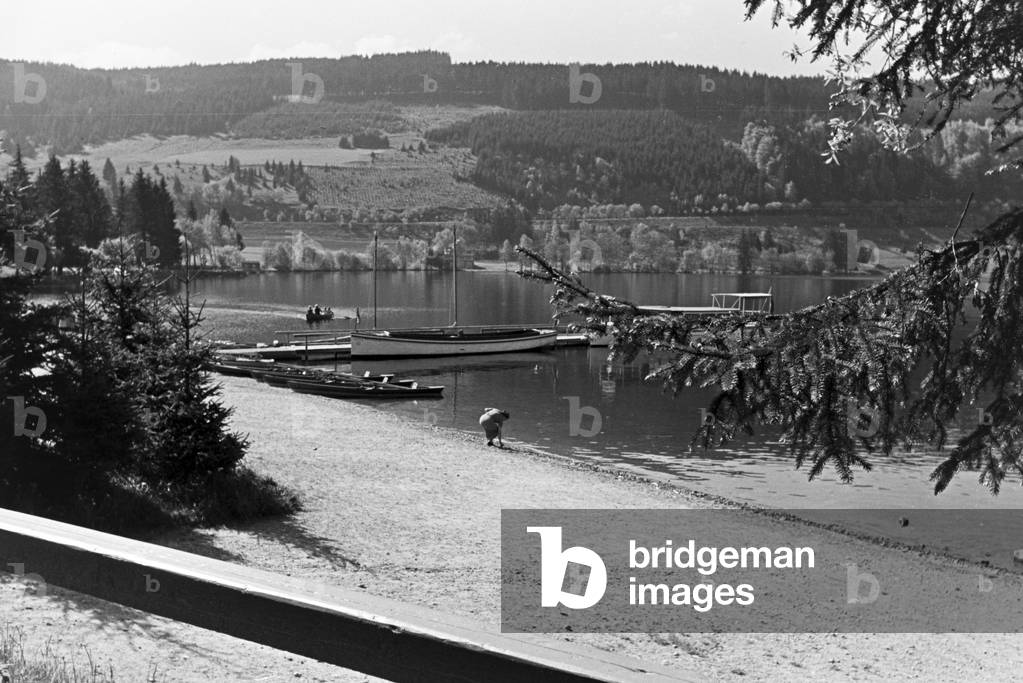 The Titisee in the Southern Black Forest, Germany 1930s (b/w photo)