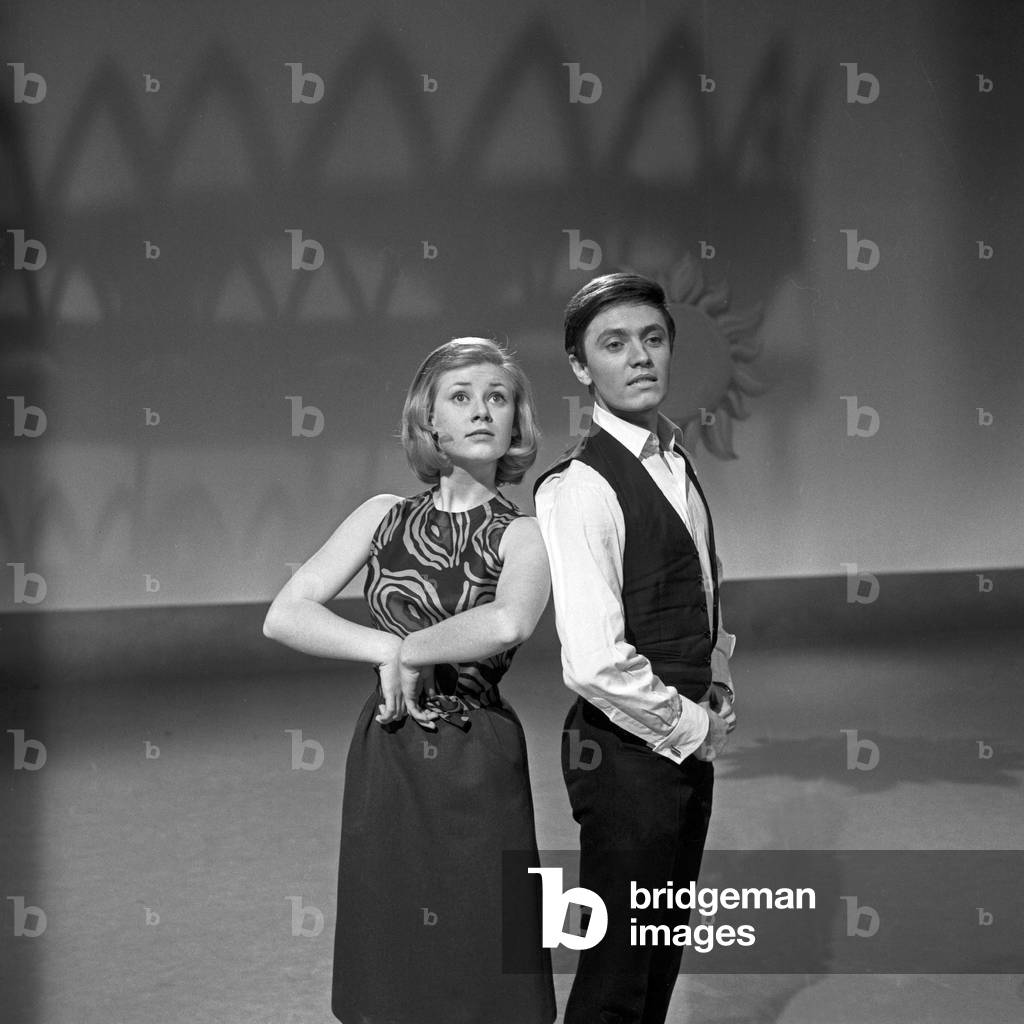 Schlager singers Gitte Haenning and Rex Gildo, Germany 1960s