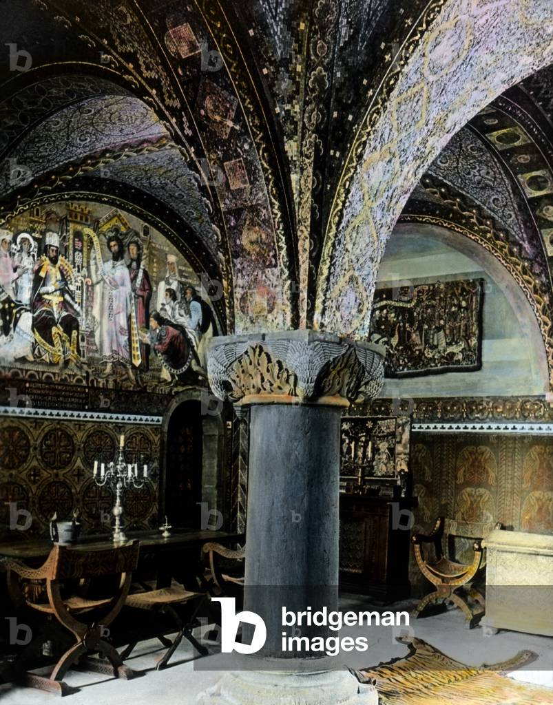 Inside the bower of Wartburg castle at Eisenach, Thuringia, 1920s