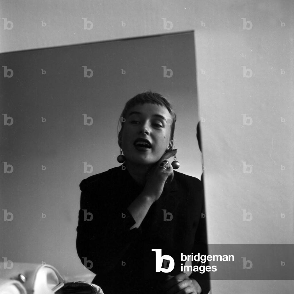 German singer and actress Sybille Pagel, later Danny Mann, June 1957