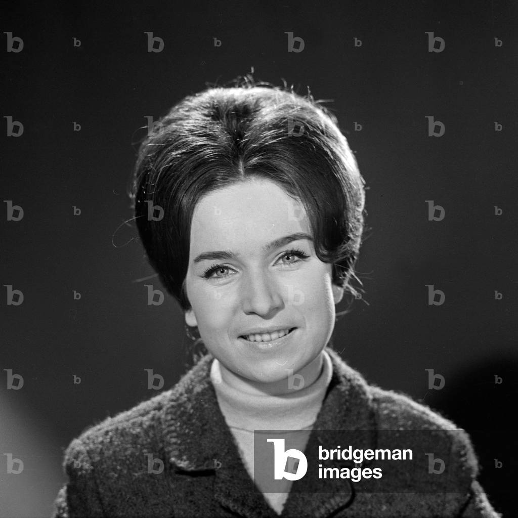 German TV speaker and presenter Brigitte Gerloff at Hamburg, Germany 1960s