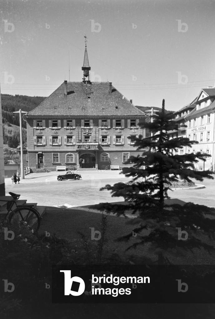 A trip through the Black Forest, Neustadt, Germany 1930s (b/w photo)