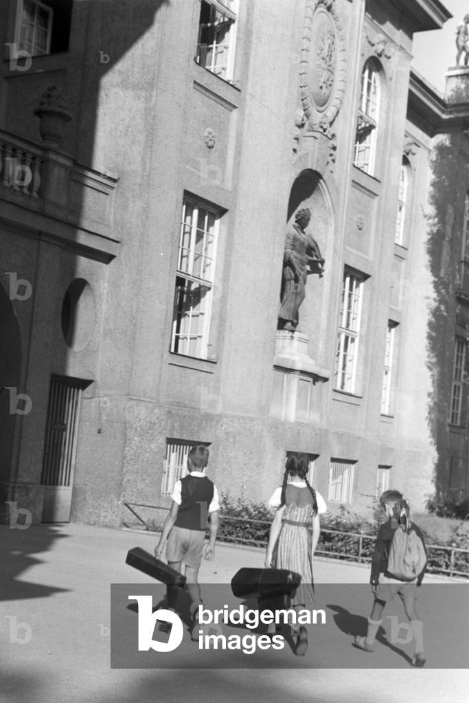 The Salzburg Mozartheum, Germany 1930s (b/w photo)