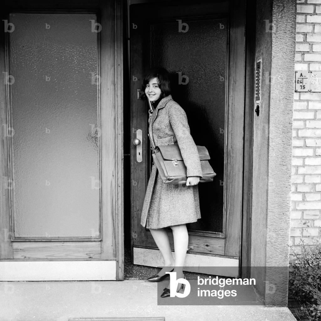 Greek German singer Vicky Leandros at Hamburg, Germany 1960s