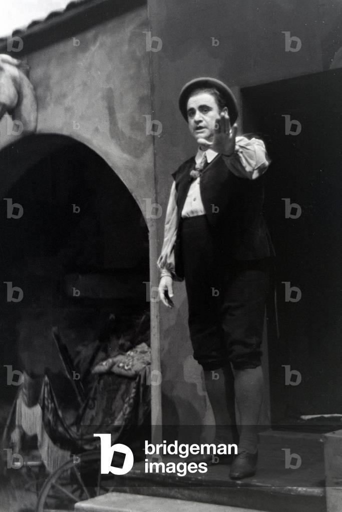 Performance in the opera in Rome, Italy 1940s (b/w photo)