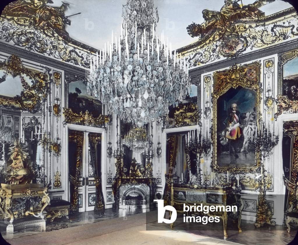 Porcellain room at the new Herrenchiemsee castle at Herrenchiemsee in Bavaria