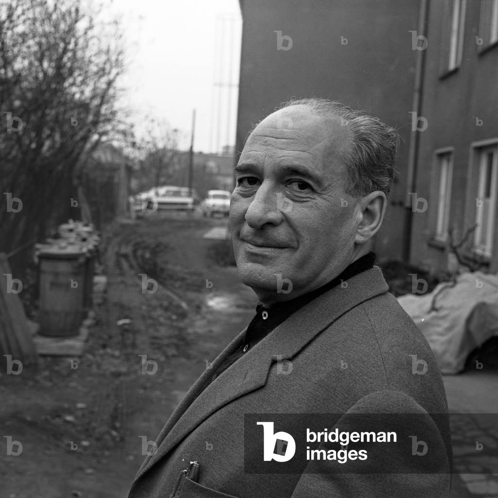 Hungarian Austrian playwright Julius Hay at Hamburg, Germany 1960s