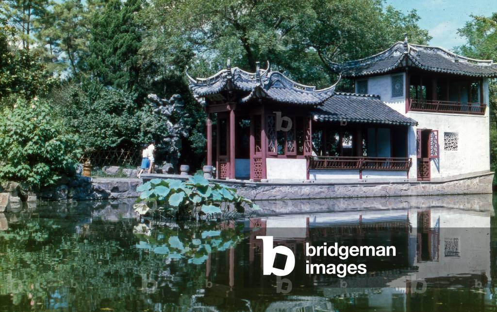 At Guyi Gardens in Nanxiang near Shanghai, China 1960s