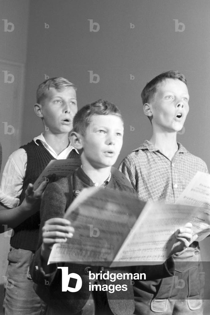 The Salzburg Mozartheum, Germany 1930s (b/w photo)