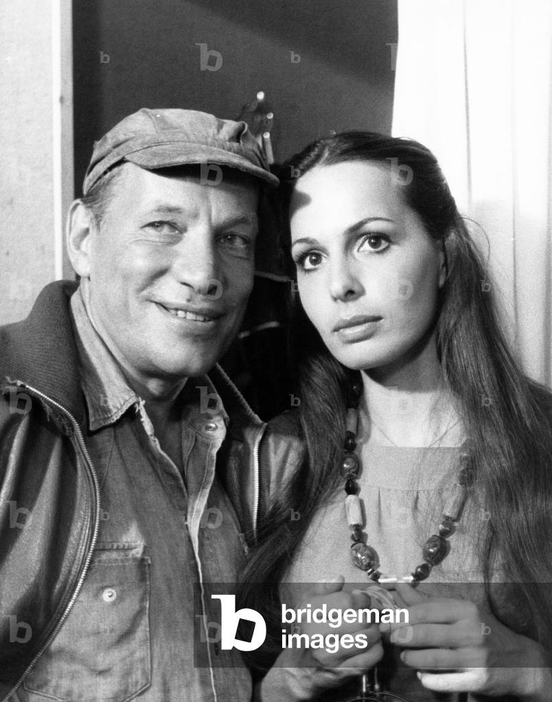 German director Juergen Roland and actress Ulla Karnie, Hamburg 1977