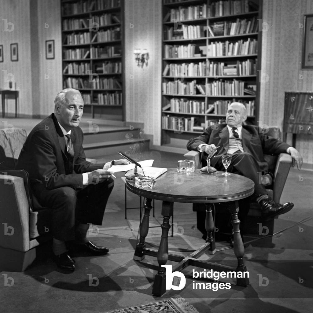 German physicst and author Heinz Haber in an interview, Germany 1960s