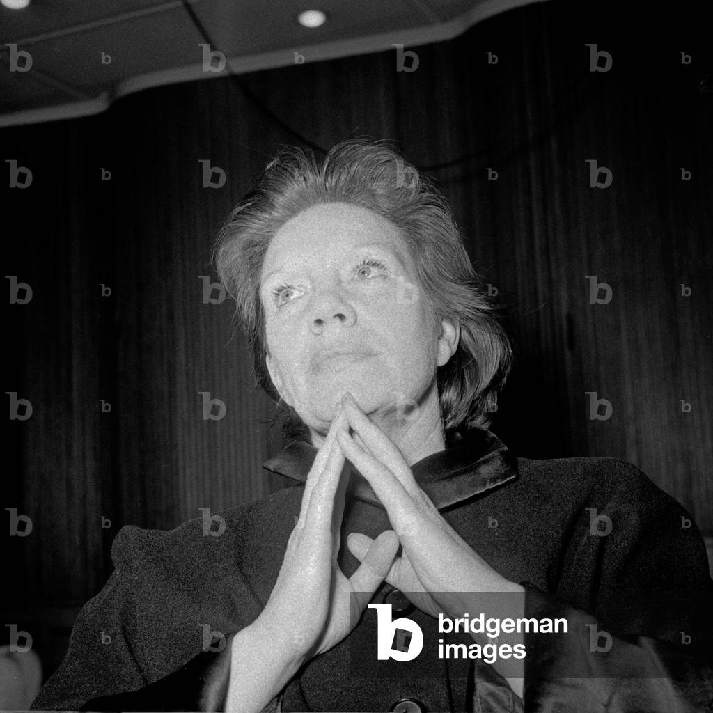 German actress Elisabeth Flickenschildt at Hamburg, Germany 1950s