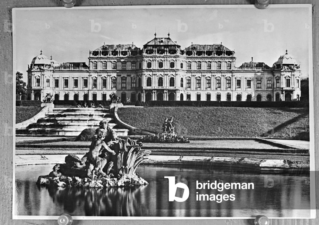 Artwork of an elder photograph, Germany 1930s (b/w photo)