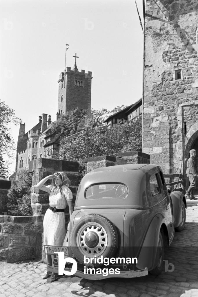 A trip to Eisenach, Germany 1930s (b/w photo)
