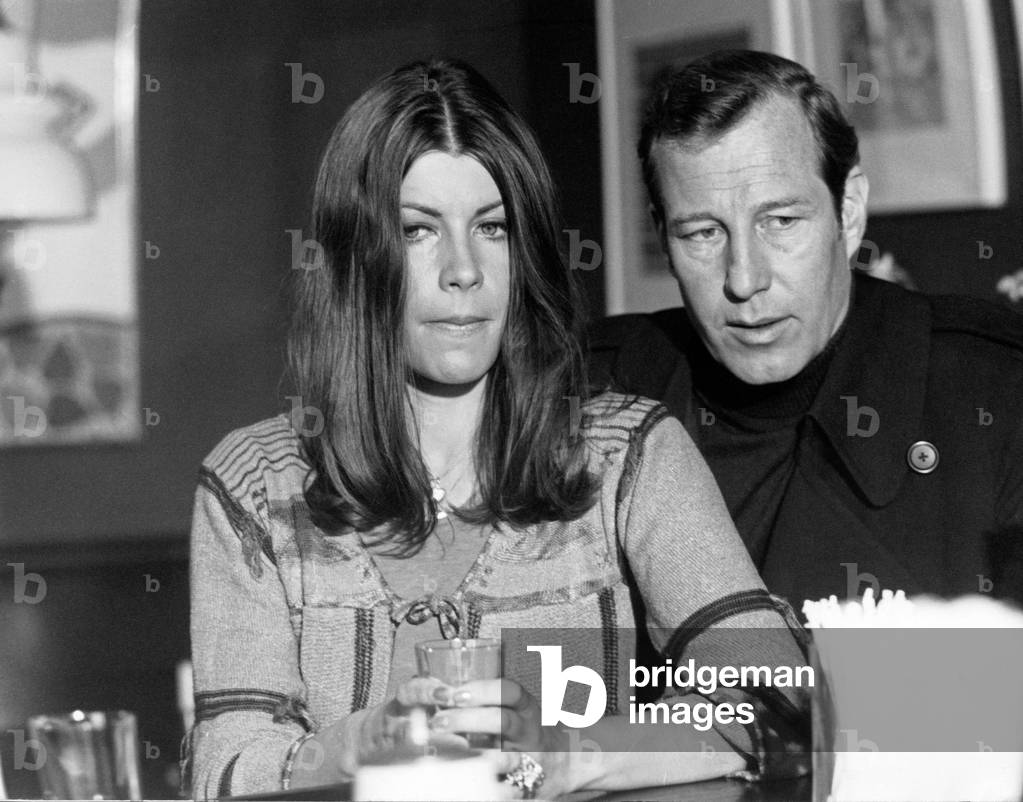 German actors Claudia Amm and Hansjoerg Felmy in the 50th episode of German TV crime series 