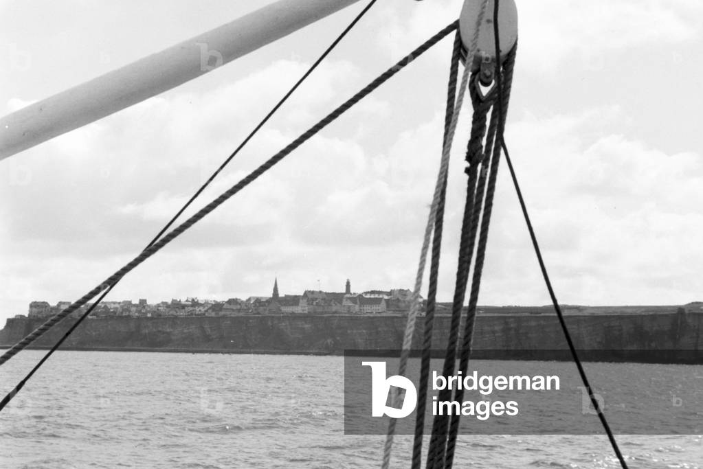 A trip to Heligoland, Germany 1930s (b/w photo)