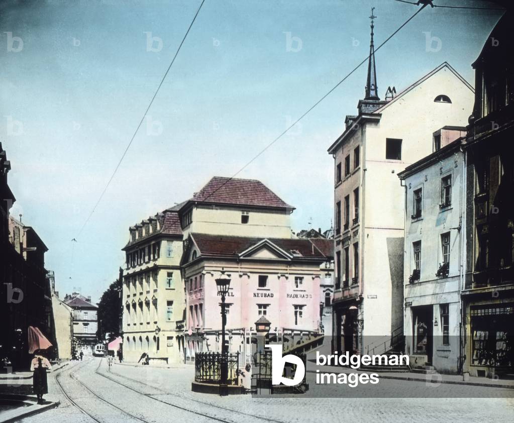 Main market at Burtscheid near Aachen, 1920s