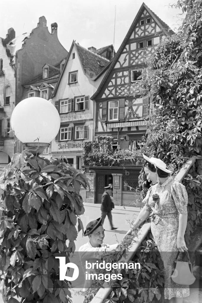 A trip to Bad Kissingen, Germany 1930s (b/w photo)