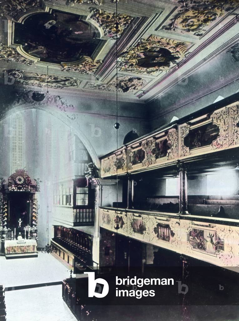 Interior of St. Oswald, Regensburg