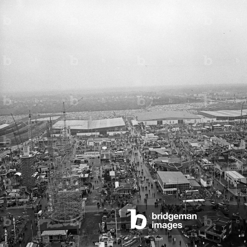 TV channel Norddeutscher Rundfunk covering Hanover trade fair in 1961, Germany 1960s