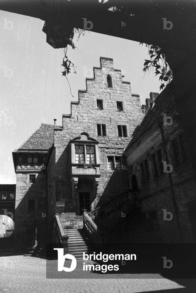 A trip to Heilbronn, Germany 1930s (b/w photo)