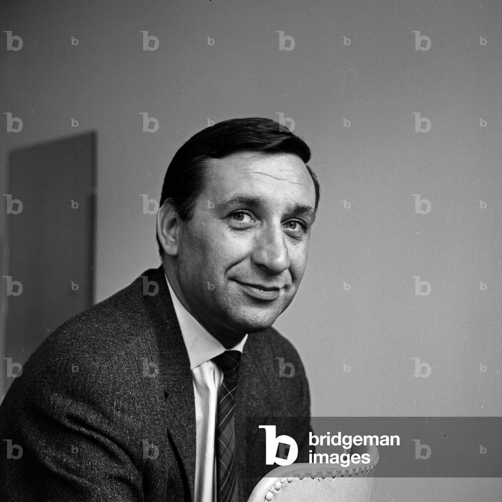 German actor, dubbing actor and audop play speaker Lothar Gruetzner, Germany 1960s
