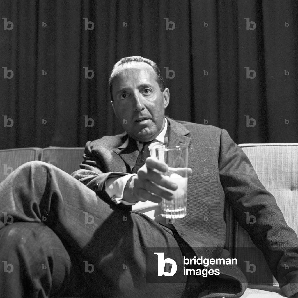 German journalist and publicist Peter Scholl Latour at Paris, France 1960s