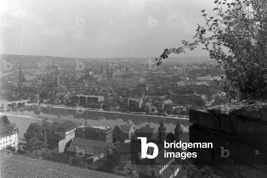 A trip to Würzburg, Germany 1930s (b/w photo)