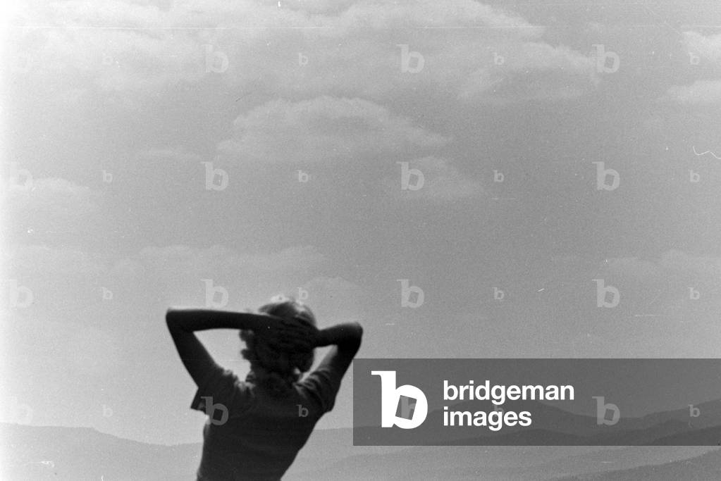 Recovery in the Bohemian Forest, Germany 1930s (b/w photo)