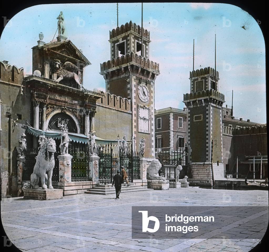 Italy, Venice, Arsenal, image date: circa 1910. Carl Simon Archive