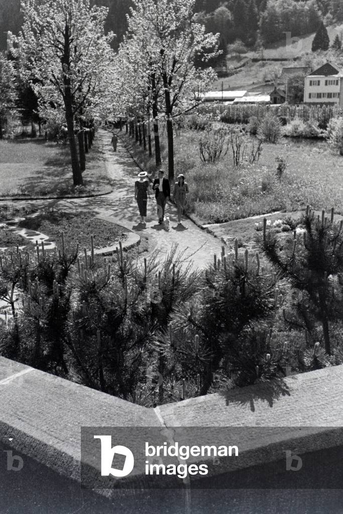 A trip to Hirsau, Black Forest, Germany 1930s (b/w photo)